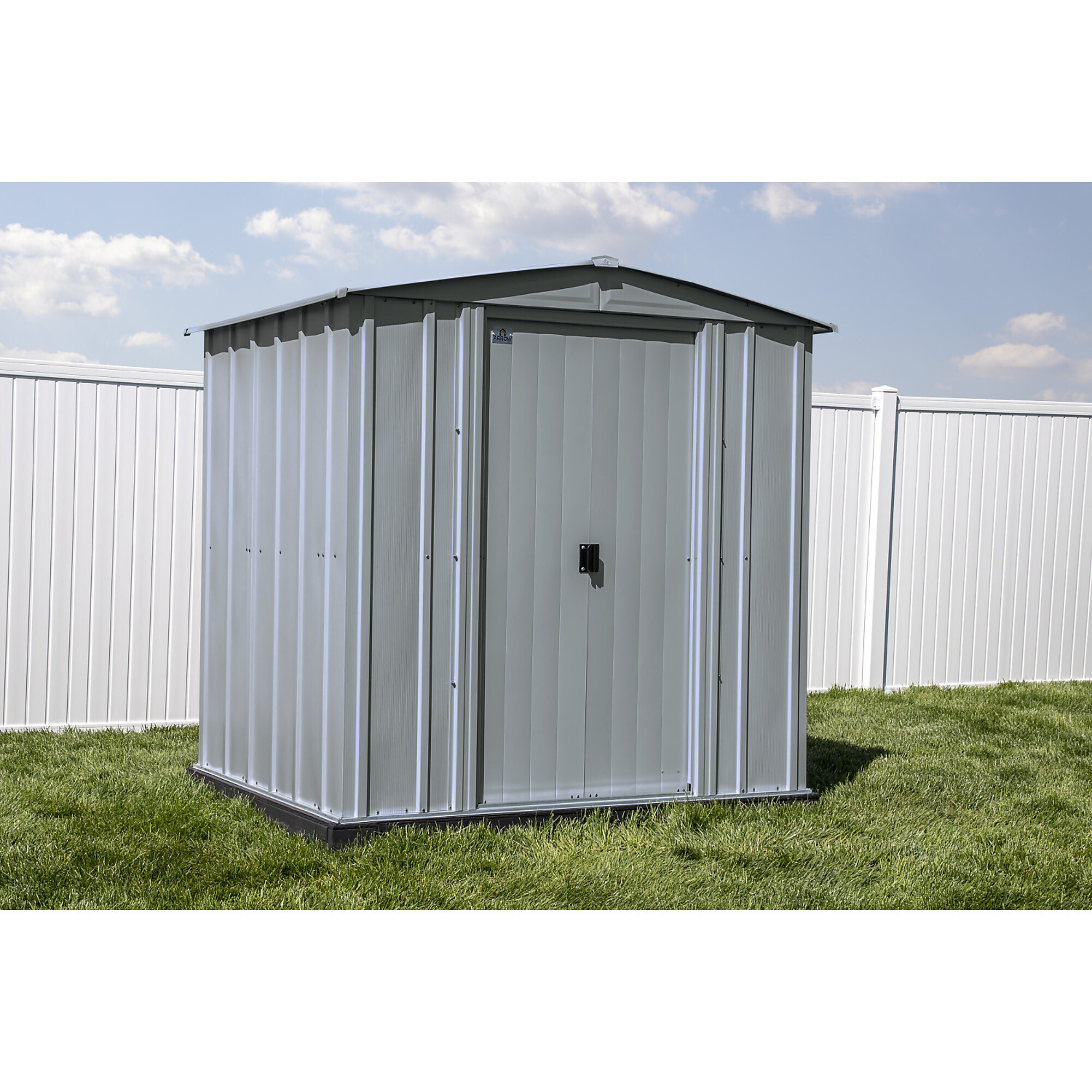 Classic Steel Storage Shed, 6X5, Charcoal